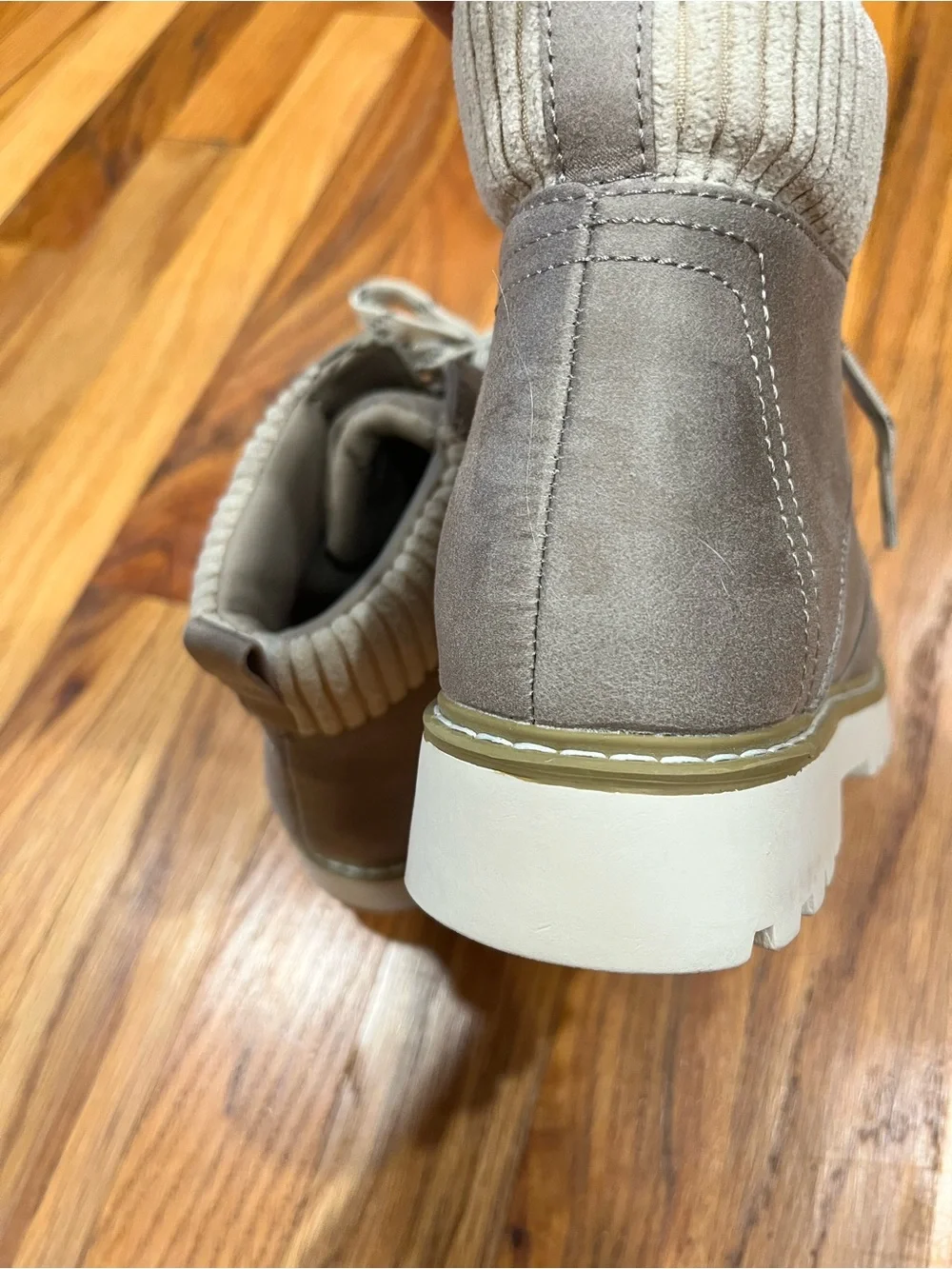 Cliffs White Mountain Connie Lace Up Gray Ankle Boots Size 7 Read Description